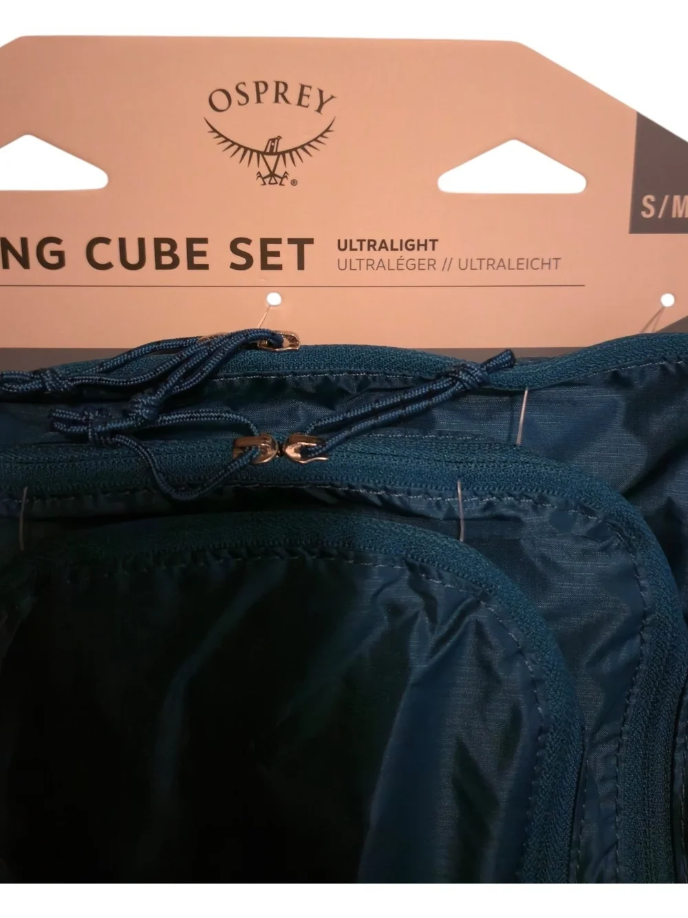 OSPREY Blue Travel Packing Cube Set - 3pc